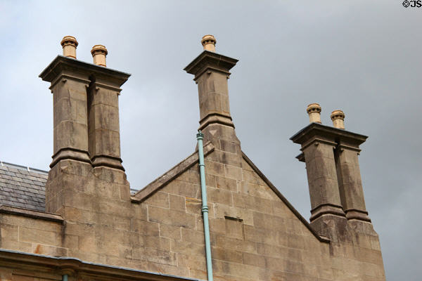 Chimneys of Muckross House in Killarney National Park. Killarney, Ireland.