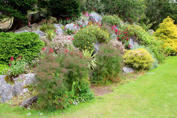 Spring garden at Muckross House in Killarney National Park. Killarney, Ireland.