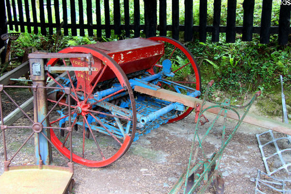 Farm machinery at Quille's farm at Muckross Traditional Farms in Killarney National Park. Killarney, Ireland.