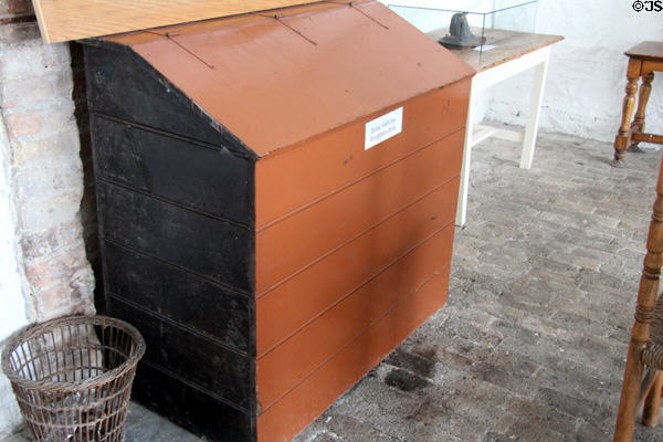 Reception Desk at Irish Workhouse Centre. Portumna, Ireland.