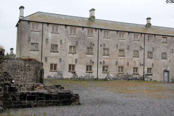 One of many bleak outbuildings at Irish Workhouse Centre. Portumna, Ireland.