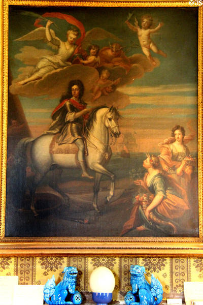 House hero painting in sitting room at Strokestown Park. Vesnoy, Ireland.
