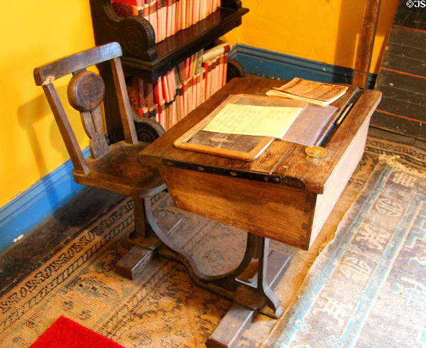 School desk at Strokestown Park. Vesnoy, Ireland.