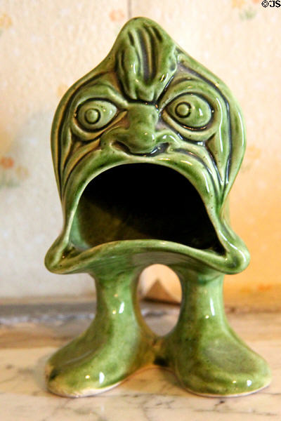 Ceramic fantastic figure at Strokestown Park. Vesnoy, Ireland.