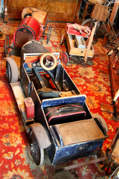 Toy riding cars at Strokestown Park. Vesnoy, Ireland.