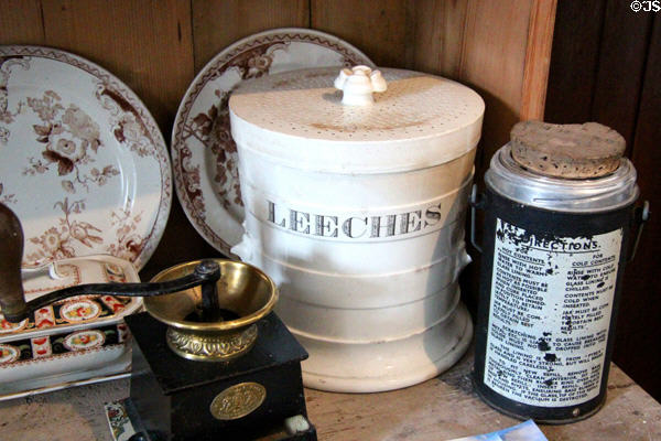 Leech jar in kitchen at Strokestown Park. Vesnoy, Ireland.