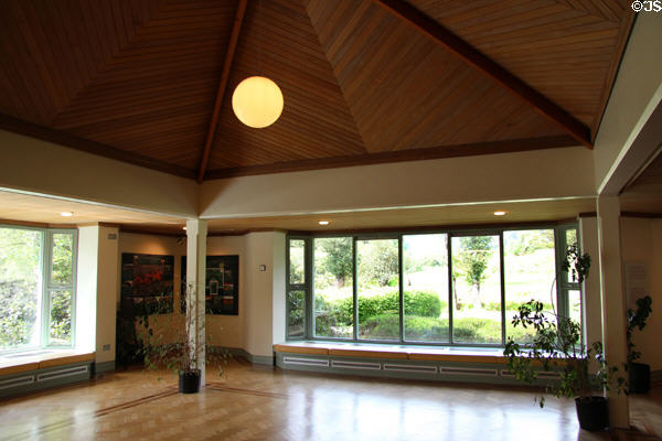 Interior at Glendalough Visitor Centre. Ireland.