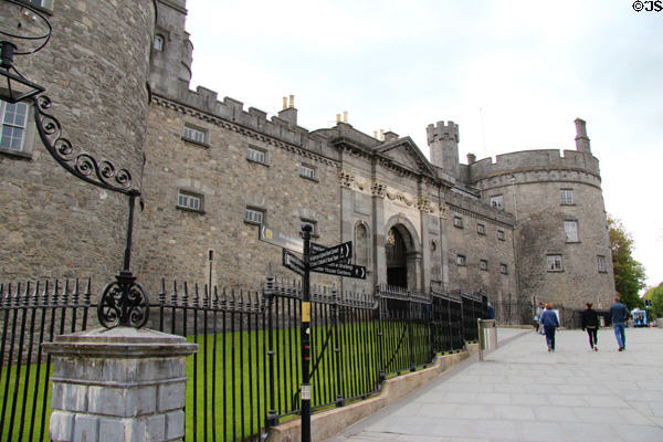 Facade of Kilkenny Castle. Ireland.