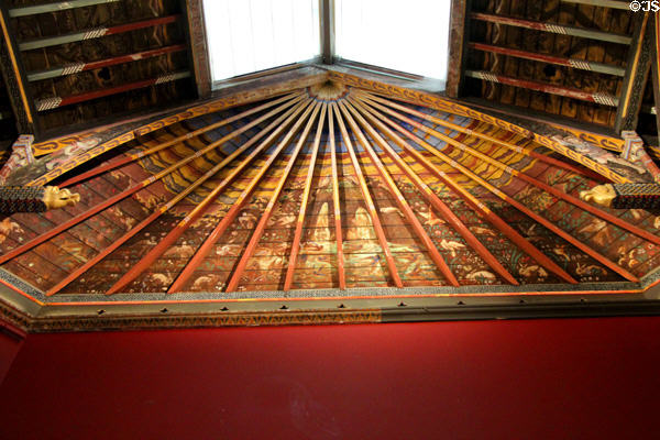 Picture Gallery ceiling paintings at Kilkenny Castle. Ireland.