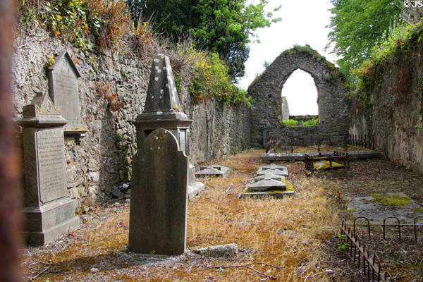 Newer church ruins at Kells Priory. Ireland.