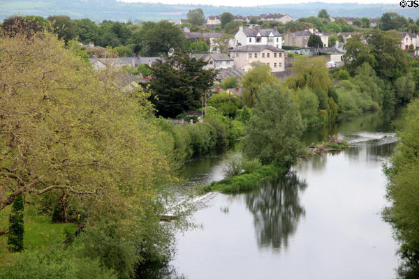 River Noire & Kilkenny skyline. Kilkenny, Ireland.