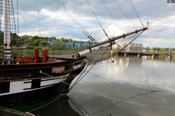Bow of Dunbrody Famine Ship. New Ross, Ireland.
