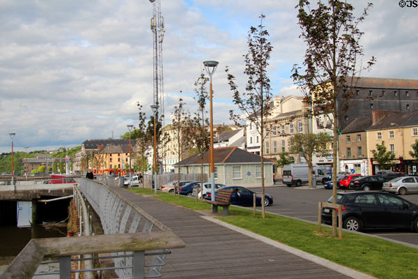 Riverfront of New Ross. New Ross, Ireland.