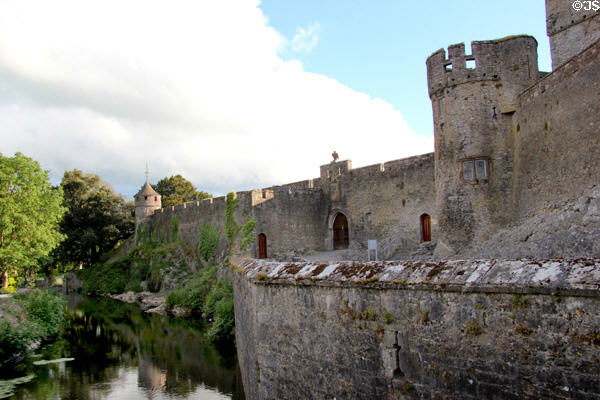 East wall at Cahir Castle. Cahir, Ireland.