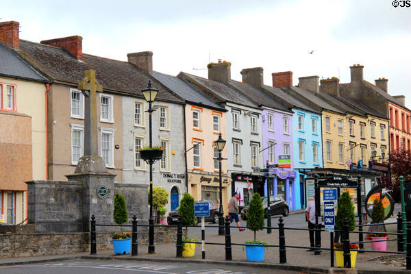 Castle Street with War Memorial. Cahir, Ireland.