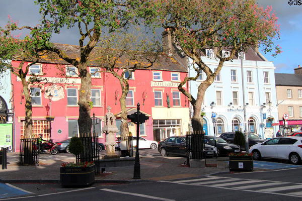 Fountain on Cahir Town Square. Cahir, Ireland.