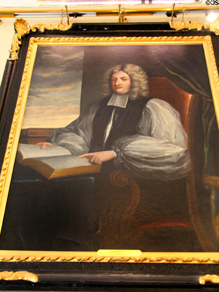 Thomas Milles, Bishop of Waterford portrait (c1735) at Bishop's Palace. Waterford, Ireland.