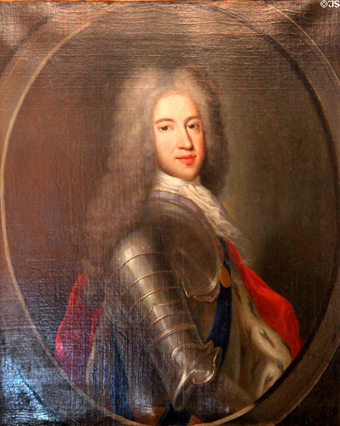 Prince James Edward Stuart (Old Pretender) portrait (c1725) by Alexis Simon Belle at Bishop's Palace. Waterford, Ireland.
