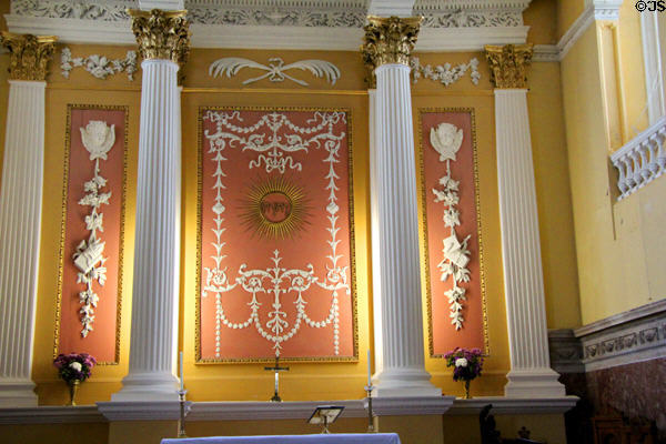 Sculpted Georgian plaster decoration at Christ Church Cathedral. Waterford, Ireland.