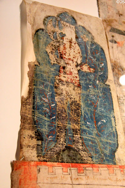 Portrait of King Henry II (1154-89) included in Great Charter Roll to promote Waterford's case for shipping monopoly at Museum of Treasures. Waterford, Ireland.