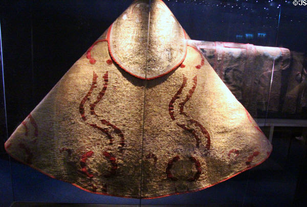 Medieval vestment discovered (1773) during demolition of old cathedral at Museum of Treasures. Waterford, Ireland.