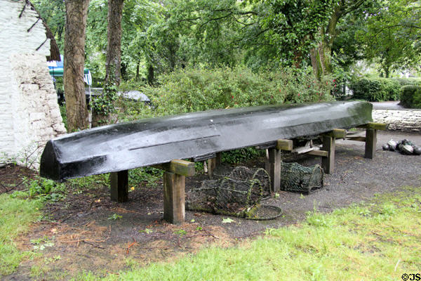 Fishing boat & lobster pots at Bunratty Castle & Folk Park. County Clare, Ireland.