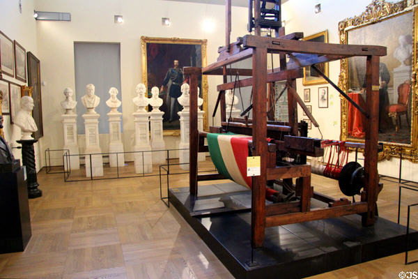 Displays highlighting decade of 1849-59 when Italy struggled to move from old Regional States to a democratic nation at Risorgimento Museum. Turin, Italy.