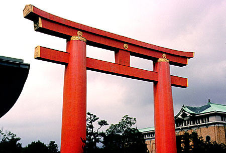 Giant Torii in Kyoto. Japan.