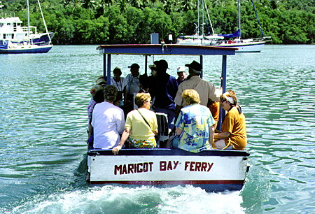 The Marigot Bay Ferry. St Lucia.