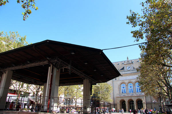 Place d'Armes band shell in historic core of city. Luxembourg, Luxembourg.