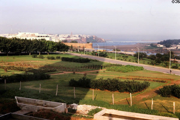 View of Rabat from Hassan Tower. Rabat, Morocco.