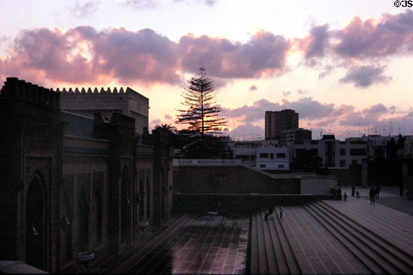 Mausoleum of Mohammed V at sunset. Rabat, Morocco.