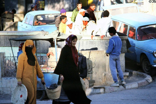 Scene in souk of Midelt. Morocco.