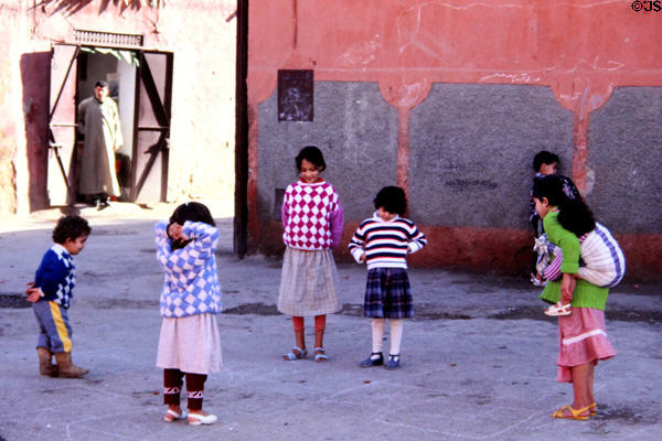 Children at play. Marrakesh, Morocco.