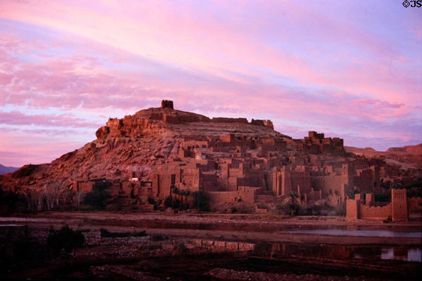Profile of Ait Benhaddou. Morocco.
