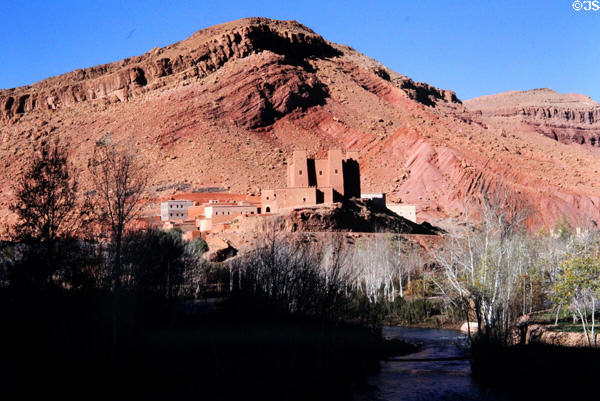 Town in Gorges du Dadès. Morocco.