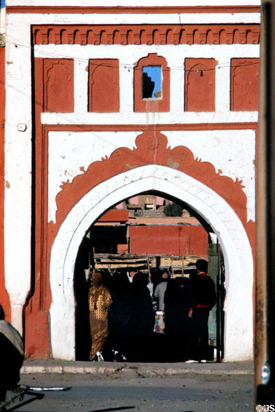 Gateway to souk. Erfoud, Morocco.