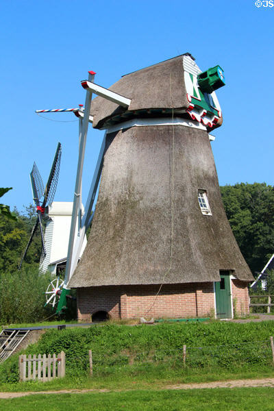 Windmills at Arnhem Openlucht Museum. Arnhem, Netherlands.