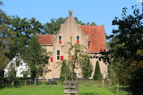 Farmhouse from Giethoorn at Arnhem Openlucht Museum. Arnhem, Netherlands.