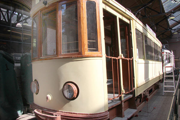 Tram at Arnhem Openlucht Museum. Arnhem, Netherlands.