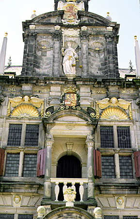 Architecture of Delft City Hall. Delft, Netherlands.
