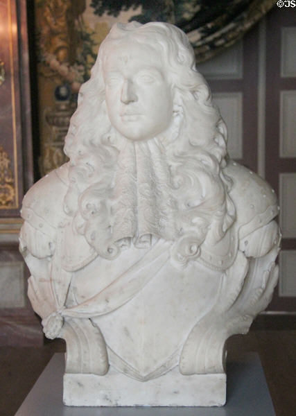 Bust of King Willem III in Old Dining Room. Het Loo, Netherlands.