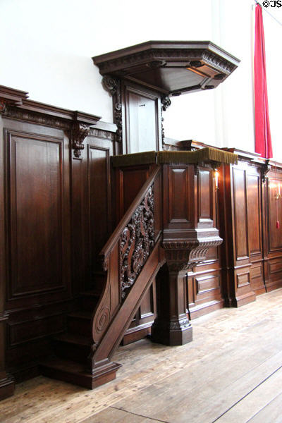 Royal Chapel pulpit. Het Loo, Netherlands.