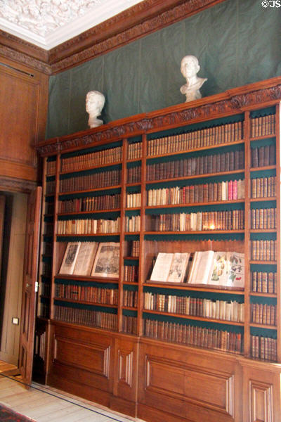 Specially made shelves for displaying Queen Mary's extensive book collection. Het Loo, Netherlands.