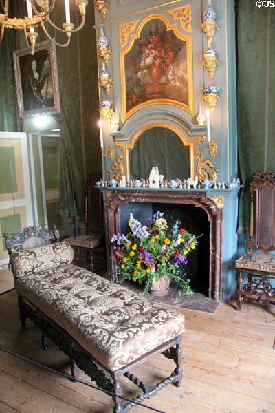 One of Princess Mary's private rooms with day bed. Het Loo, Netherlands.