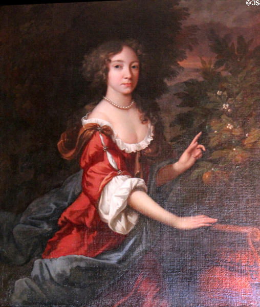Mary II Stuart painting. Het Loo, Netherlands.