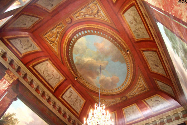 Ceiling above Grand Staircase. Het Loo, Netherlands.
