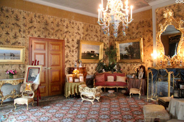 Drawing Room of Queen Emma who was the mother of Queen Wilhelmina & reigned as Queen Regent until Wilhelmina came of age to rule. Het Loo, Netherlands.