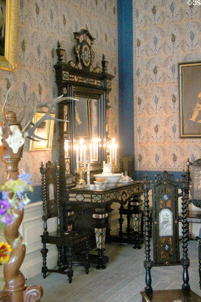 King Willem III's Dressing Room & Bedroom. Het Loo, Netherlands.