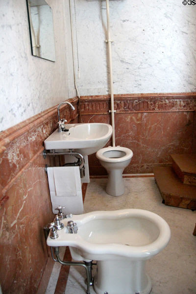 Queen Wilhelmina's early 20thC style bathroom. Het Loo, Netherlands.